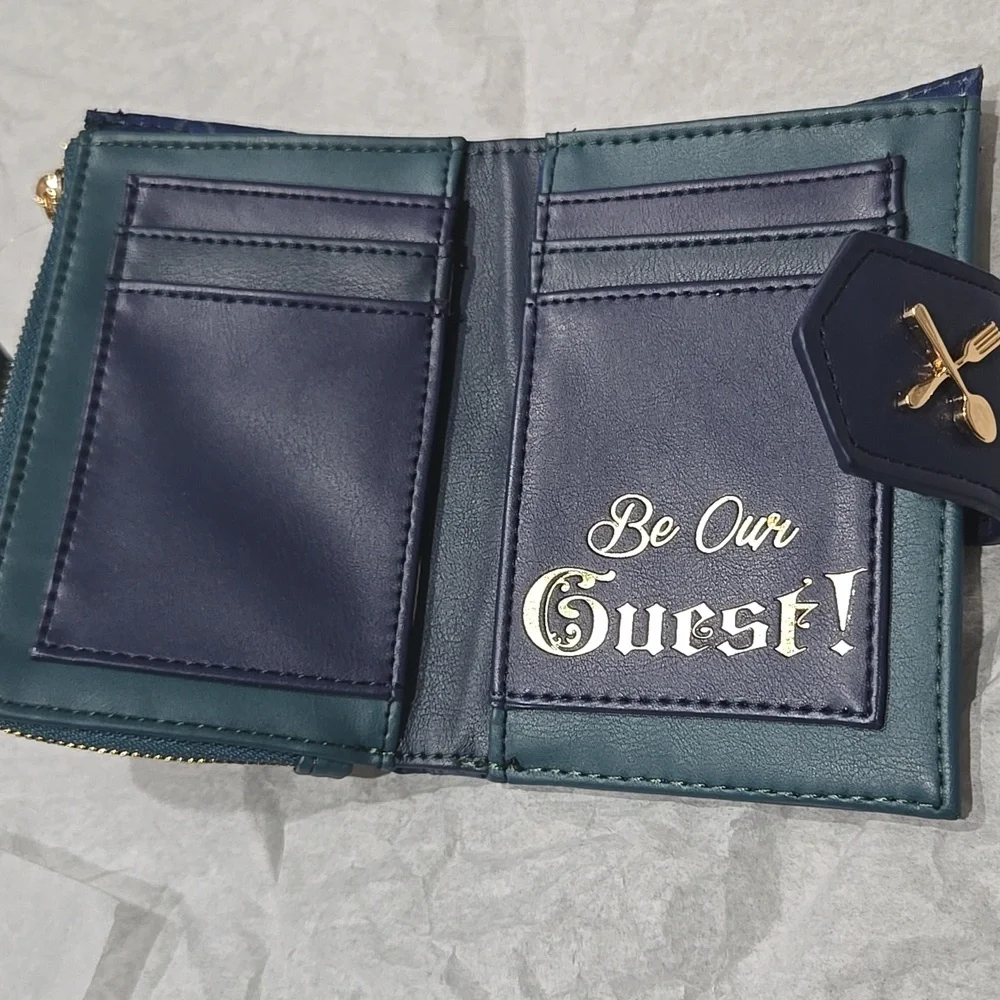 NWT Our Universe Be Our Guest Beauty & The Beast Wallet Clutch Bag Purse - Picture 7 of 7